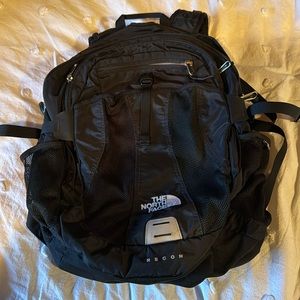 The north face black backpack recon